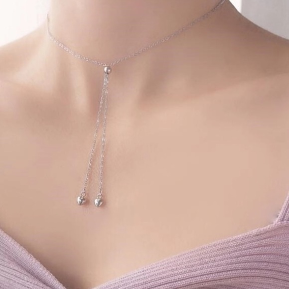 🌟 Sterling Silver 925 Adjustable Heart Necklace - Picture 5 of 5